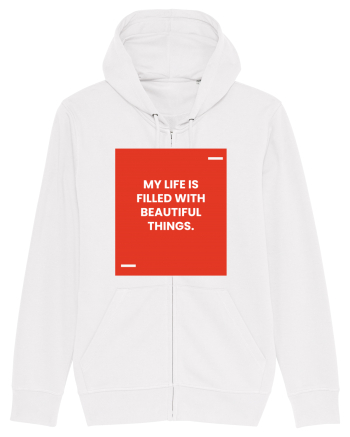 My life is filled with beautiful things. White