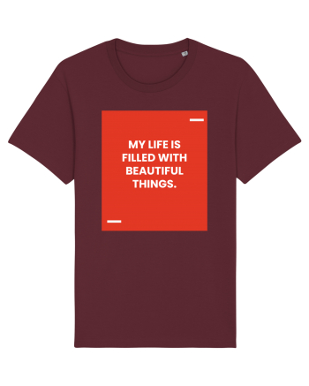 My life is filled with beautiful things. Burgundy