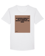 I am comfortable knowing that I have the resources and knowledge to supp Tricou mânecă scurtă guler larg Bărbat Skater