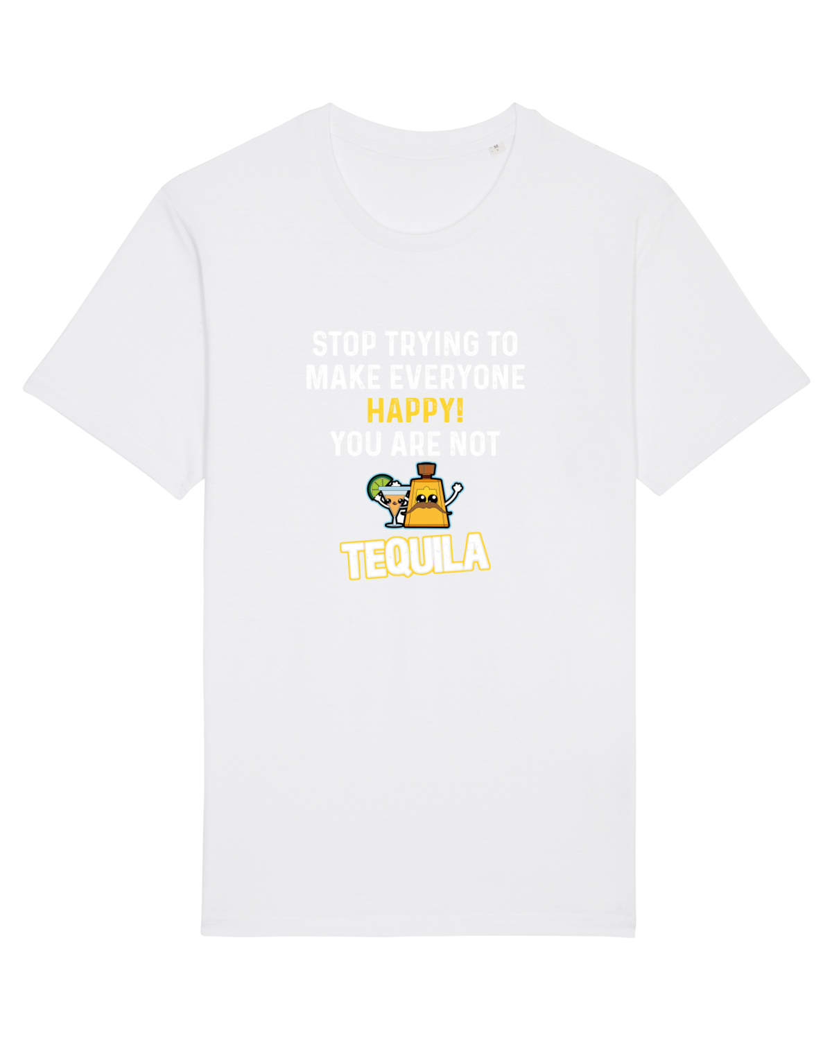 Tricou mânecă scurtă Unisex Rocker White