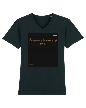 I am grateful for the support of my friends. Black