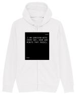 I am survivor with every day, hour and minute that passes. Hanorac cu fermoar Unisex Connector