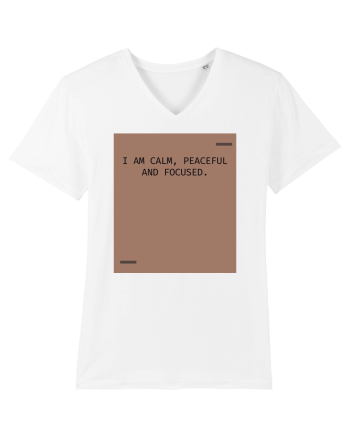 I am calm, peaceful and focused. White