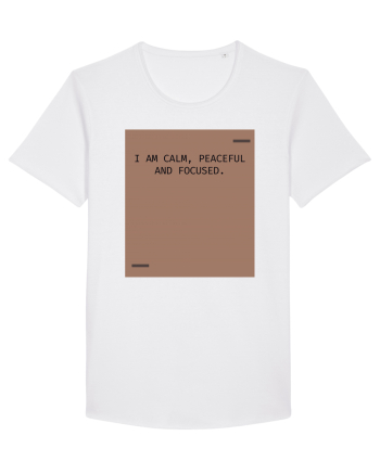 I am calm, peaceful and focused. White