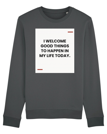 I welcome good things to happen in my life today. Anthracite