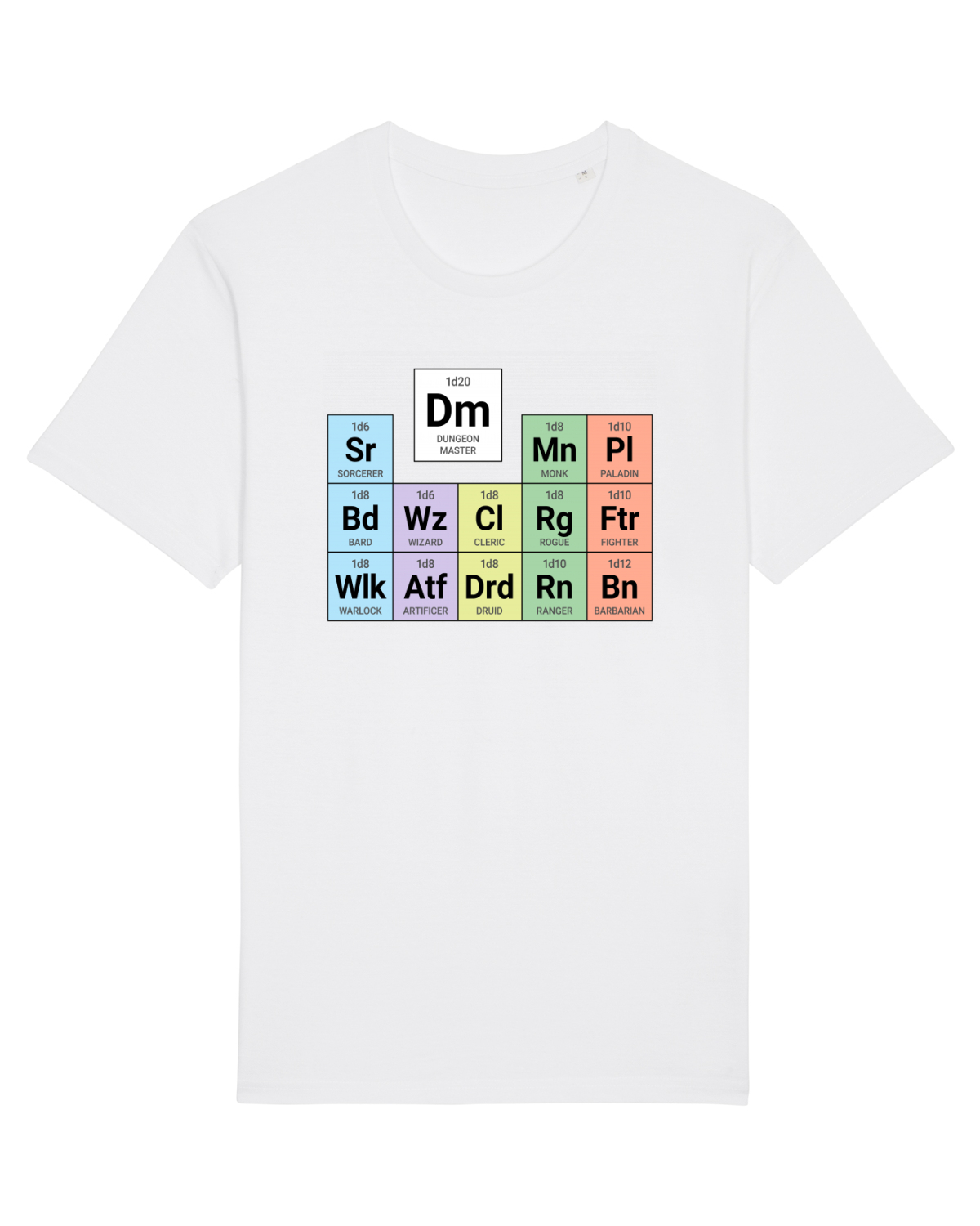 Tricou mânecă scurtă Unisex Rocker White