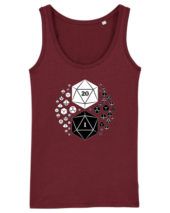 Yin & Yang dice Burgundy