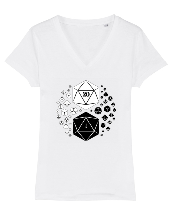 Yin & Yang dice White