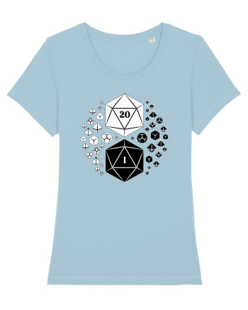Yin & Yang dice Sky Blue