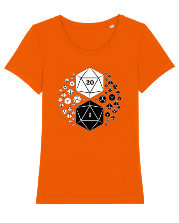 Yin & Yang dice Bright Orange