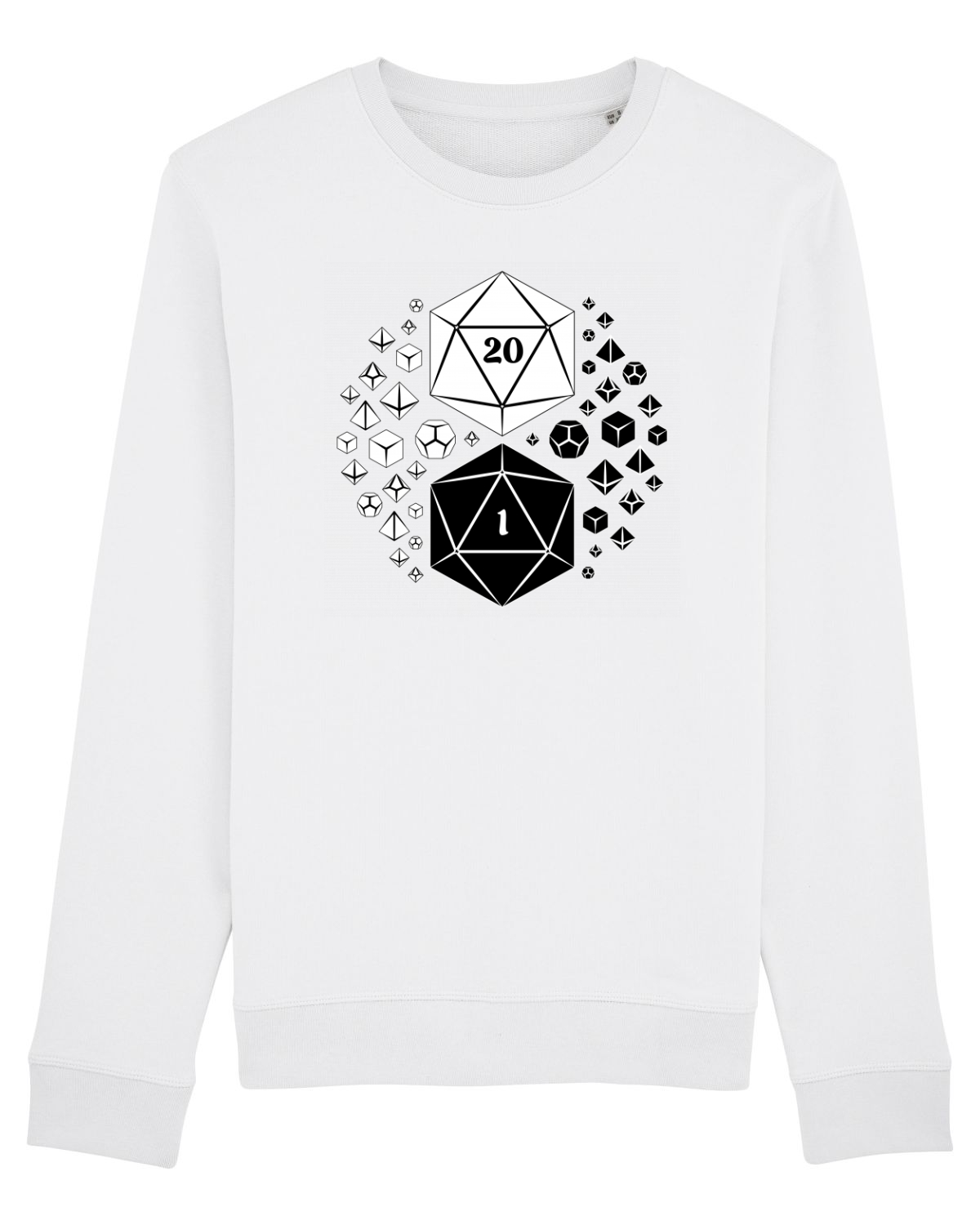 Bluză mânecă lungă Unisex Rise White