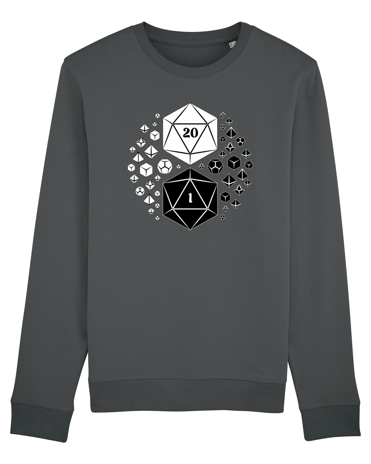 Bluză mânecă lungă Unisex Rise Anthracite