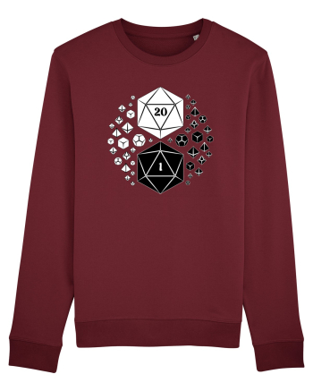 Yin & Yang dice Burgundy