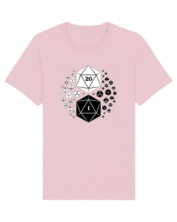 Yin & Yang dice Cotton Pink