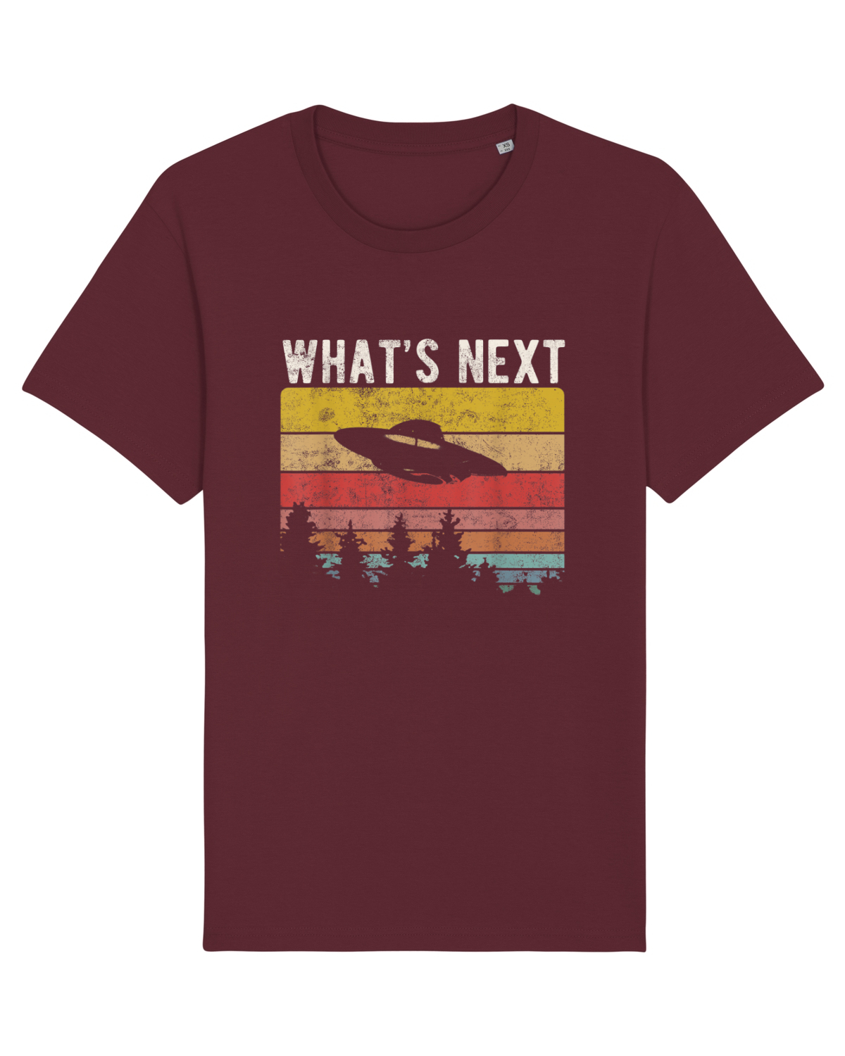 Tricou mânecă scurtă Unisex Rocker Burgundy