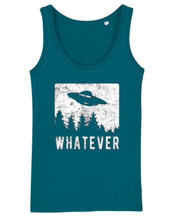 Whatever Retro Distressed Sarcastic Alien UFO Ocean Depth