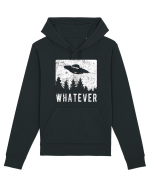 Whatever Retro Distressed Sarcastic Alien UFO Hanorac Unisex Drummer