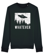 Whatever Retro Distressed Sarcastic Alien UFO Bluză mânecă lungă Unisex Rise