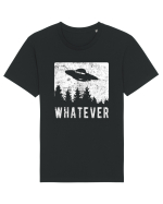 Whatever Retro Distressed Sarcastic Alien UFO Tricou mânecă scurtă Unisex Rocker