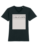 i m a badass ana i can handle this Tricou mânecă scurtă guler V Bărbat Presenter
