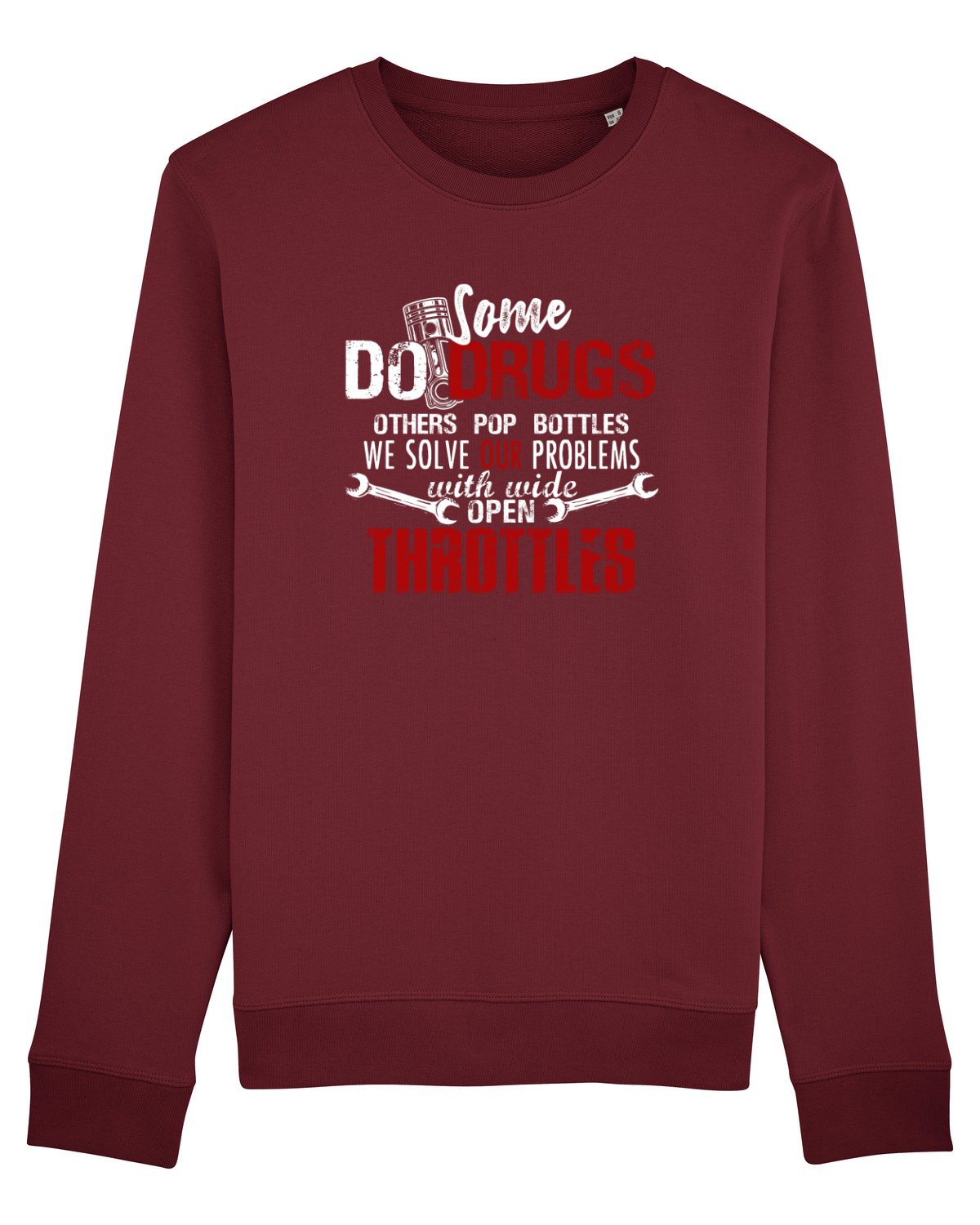 Bluză mânecă lungă Unisex Rise Burgundy