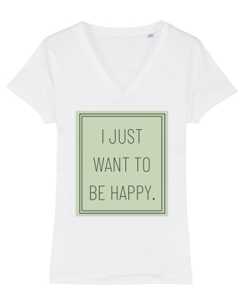 i jjust want to be happy White