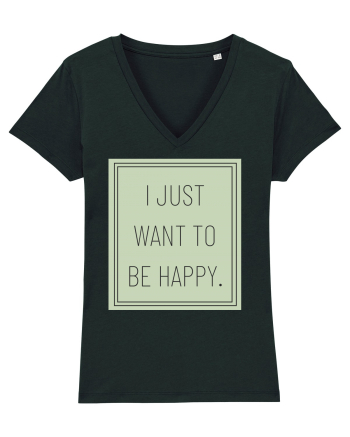i jjust want to be happy Black