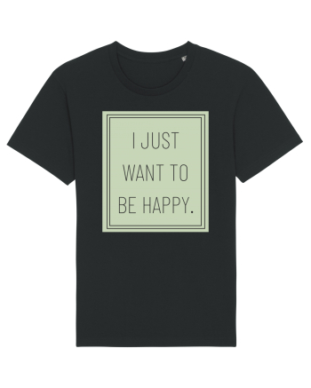i jjust want to be happy Black