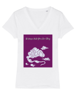 be unique write your own story Tricou mânecă scurtă guler V Damă Evoker
