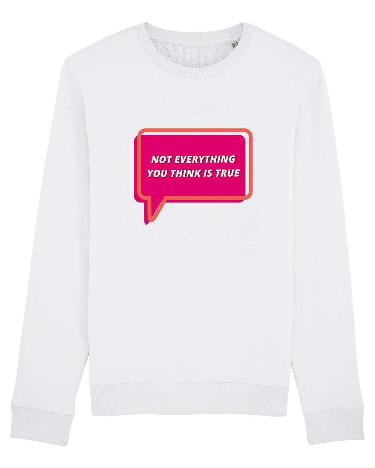 Bluză mânecă lungă Unisex Rise White