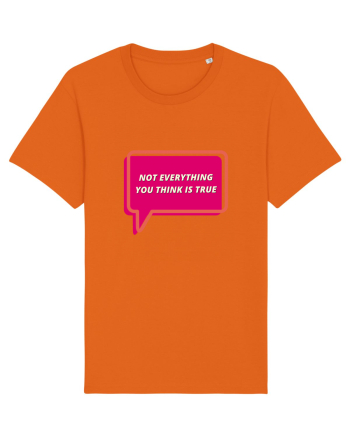 not everythink you think is true Bright Orange
