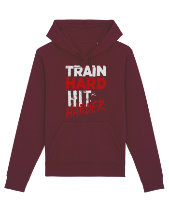 Train hard Hit harder Burgundy