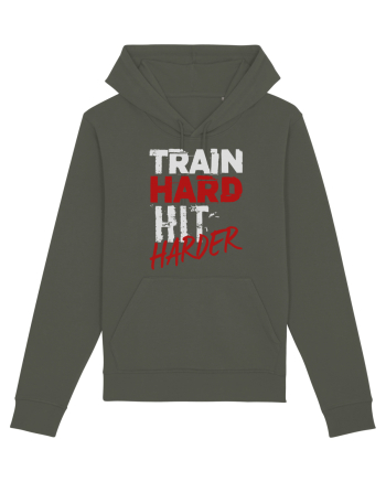 Train hard Hit harder Khaki