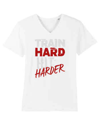 Train hard Hit harder White