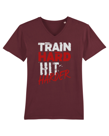 Train hard Hit harder Burgundy