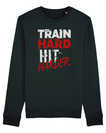Train hard Hit harder Black