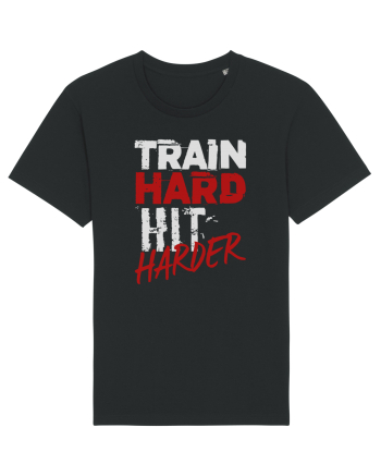 Train hard Hit harder Black