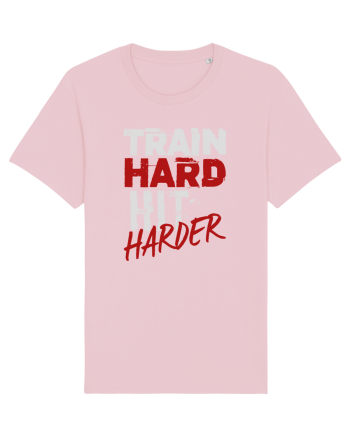 Train hard Hit harder Cotton Pink