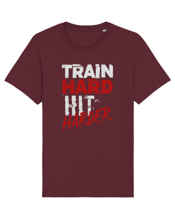 Train hard Hit harder Burgundy