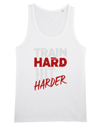Train hard Hit harder White