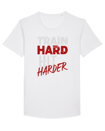 Train hard Hit harder White