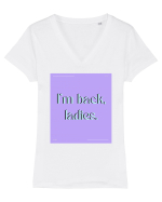 i m back ladies Tricou mânecă scurtă guler V Damă Evoker
