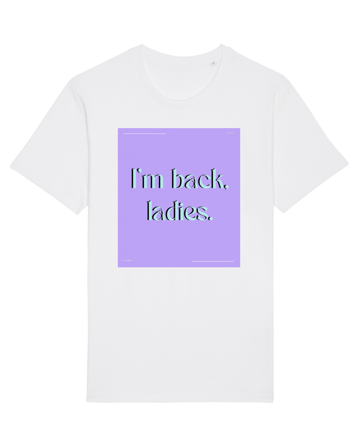 Tricou mânecă scurtă Unisex Rocker White