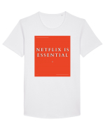 netflix is essential Tricou mânecă scurtă guler larg Bărbat Skater