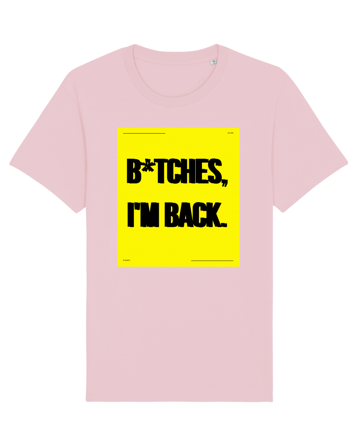 Tricou mânecă scurtă Unisex Rocker Cotton Pink