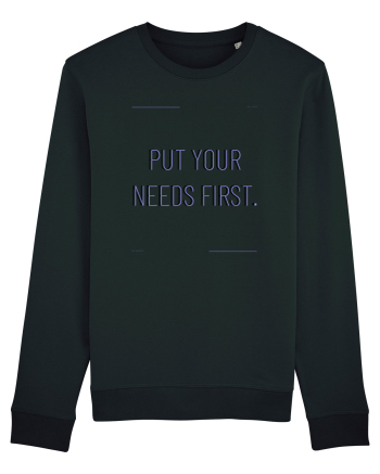 put your needs first Black