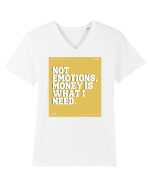 not emotions money is what i need Tricou mânecă scurtă guler V Bărbat Presenter