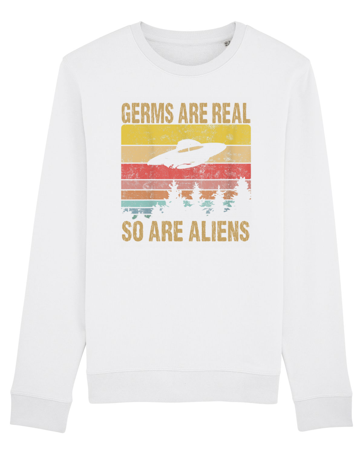 Bluză mânecă lungă Unisex Rise White