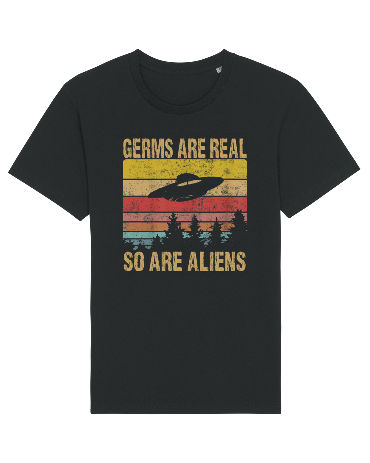 Tricou mânecă scurtă Unisex Rocker Black