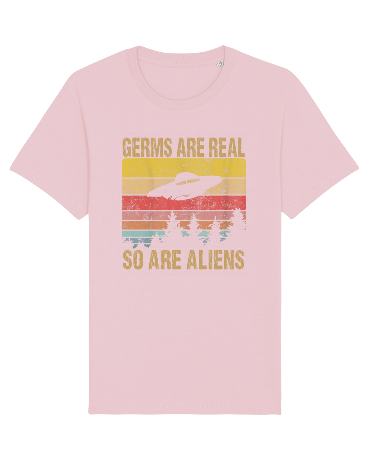 Tricou mânecă scurtă Unisex Rocker Cotton Pink